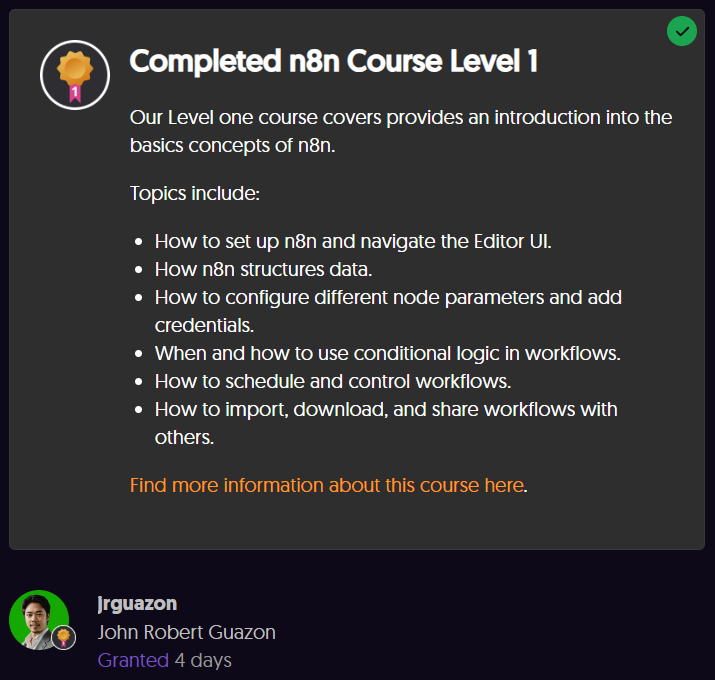 n8n Course Level 1