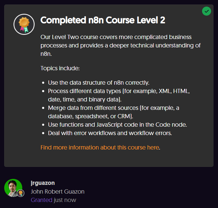 n8n Course Level 2