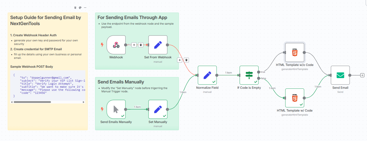 Templated Email Workflow